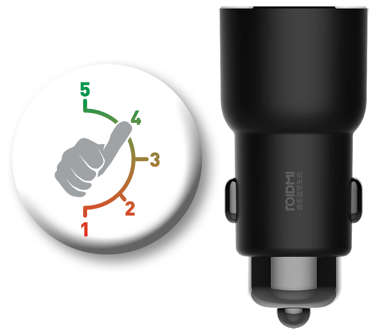 Xiaomi RoidMi 3S 5in1 Music Bluetooth Car Charger