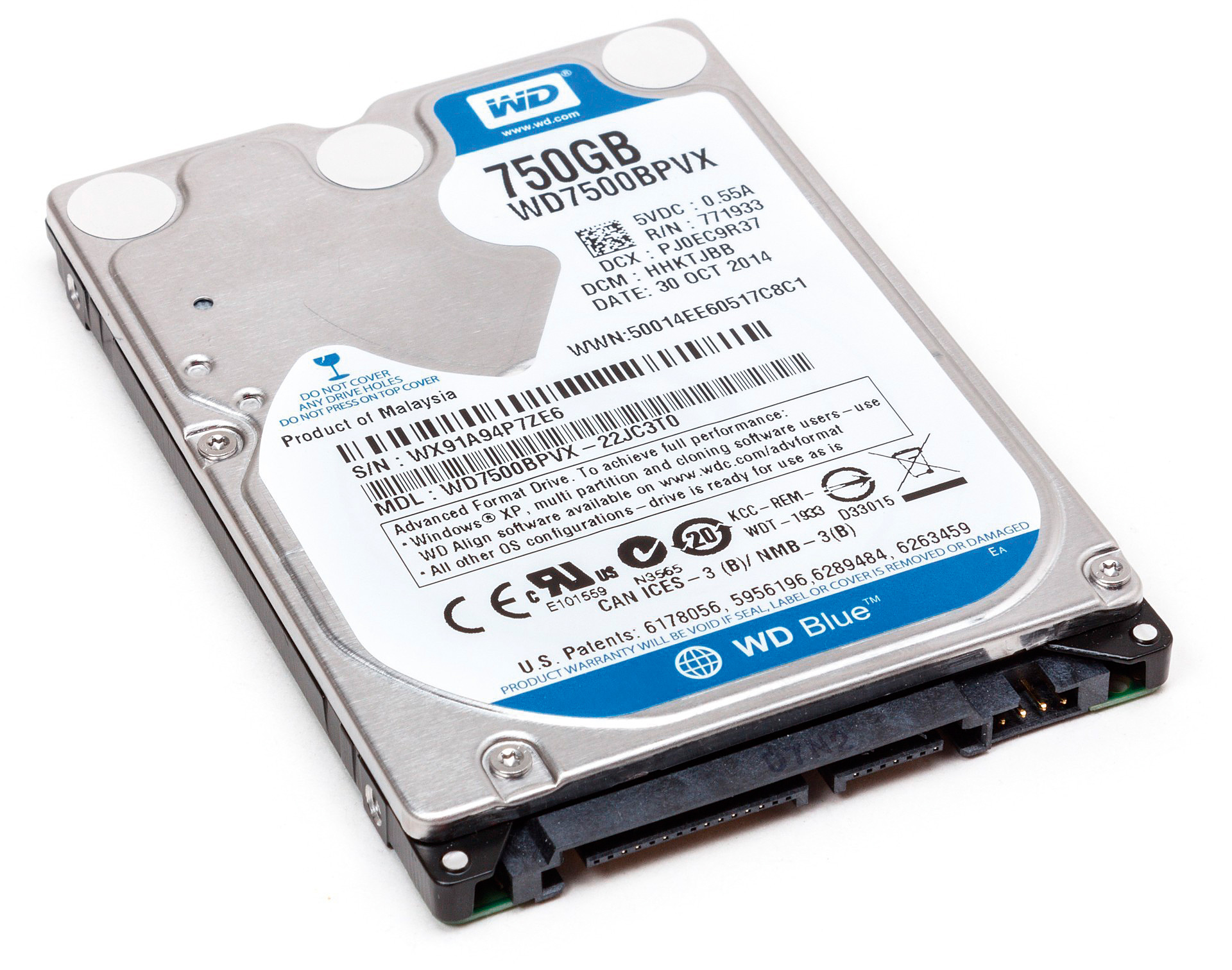 western digital scorpio blue 750gb