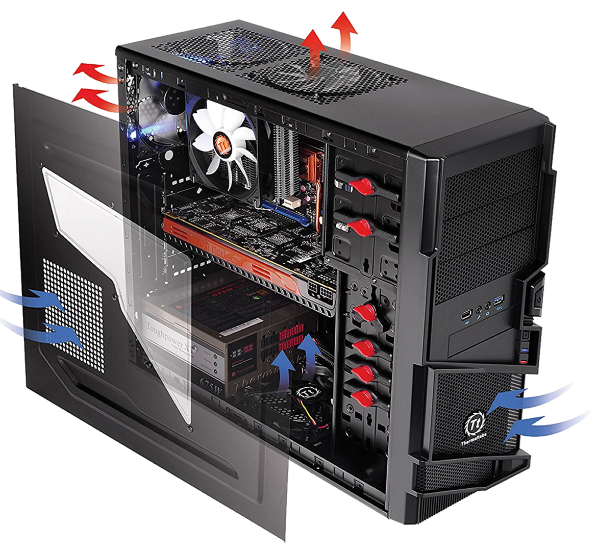Как правильно устанавливать кулеры в системный. Компьютерный корпус Thermaltake Commander MS-I vn400a1w2n Black. Корпус Thermaltake Commander MS-I черный. Корпус Thermaltake vn400a1w2n. Корпус ПК АТХ БП Термалтейк.