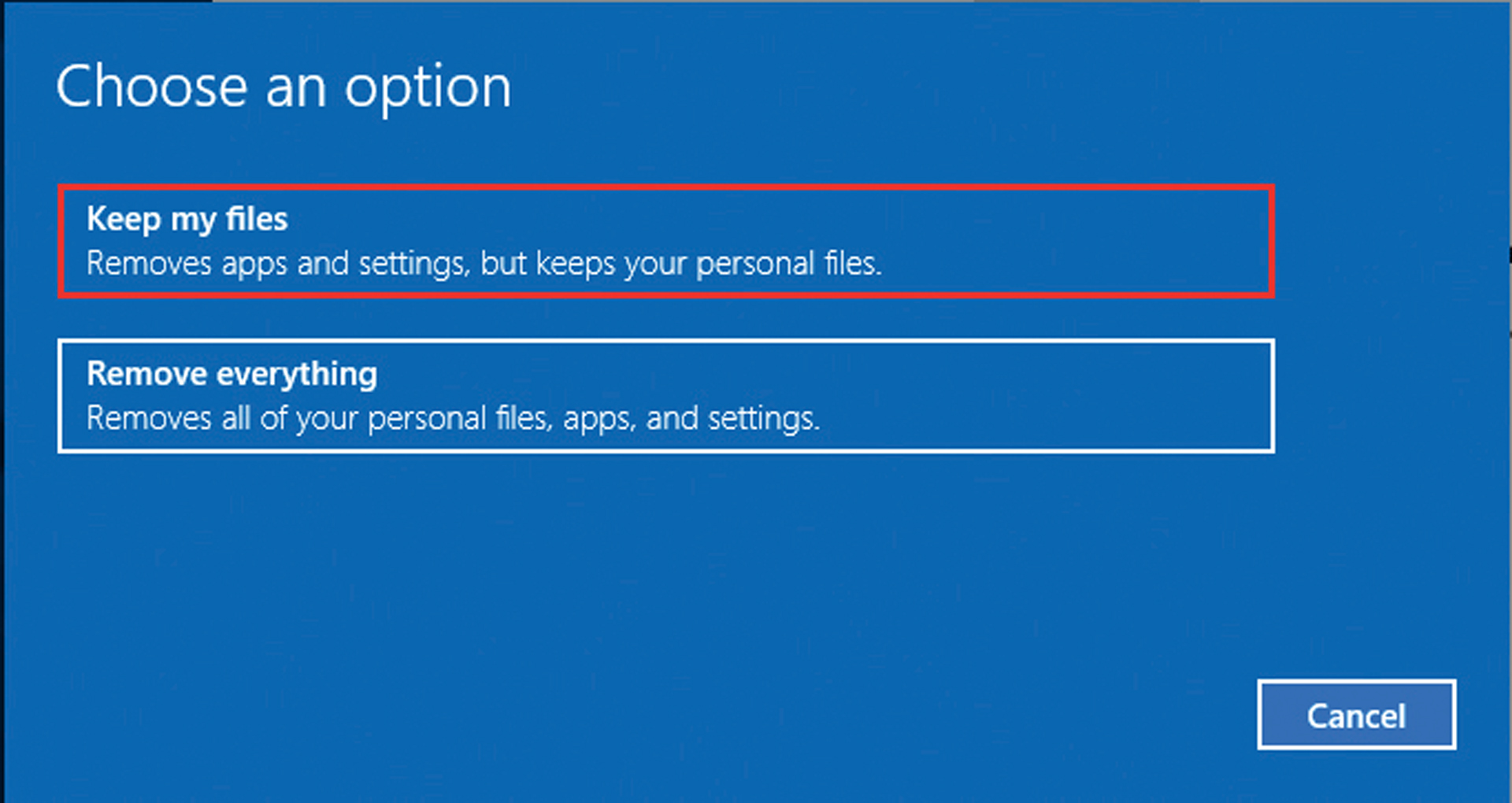 reinstall windows 10 without cd 6
