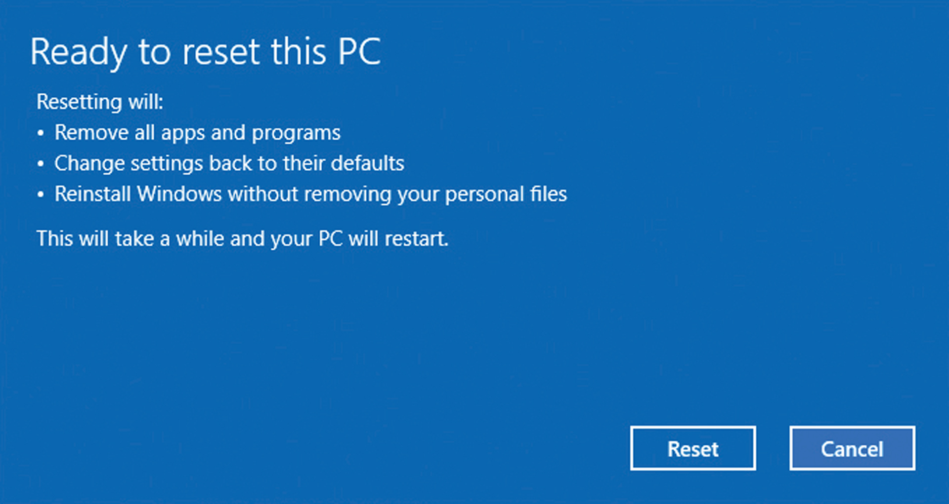 reinstall windows 10 without cd 7