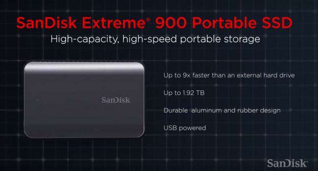 SanDisk najavio Extreme 900 prijenosni SSD do 1,92 TB