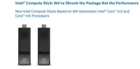 Intel najavio dva nova Compute Sticka s Core M procesorom