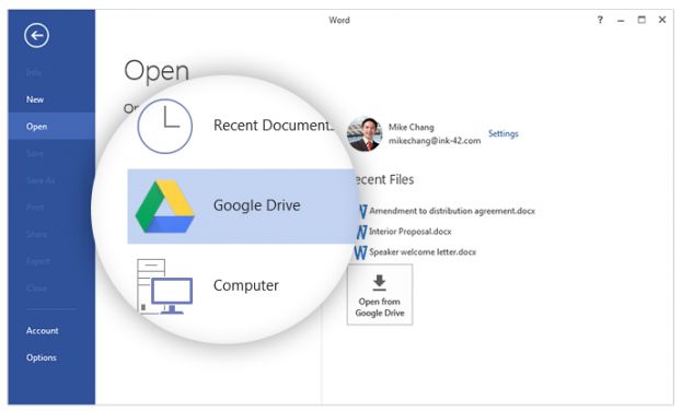 Google Drive plug-in