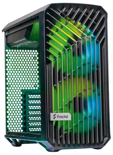 Fractal Torrent Compact RGB Black TG Light