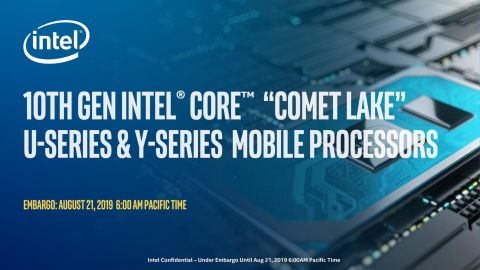 Intelova deseta generacija mobilnih procesora zvana &quot;Comet Lake&quot; ostaje na 14nm