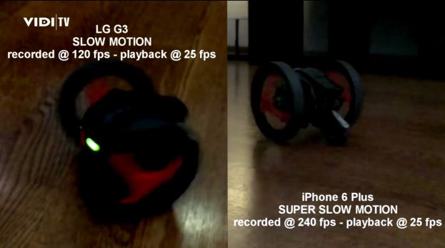 iPhone 6 Plus vs. LG G3 - slow motion test